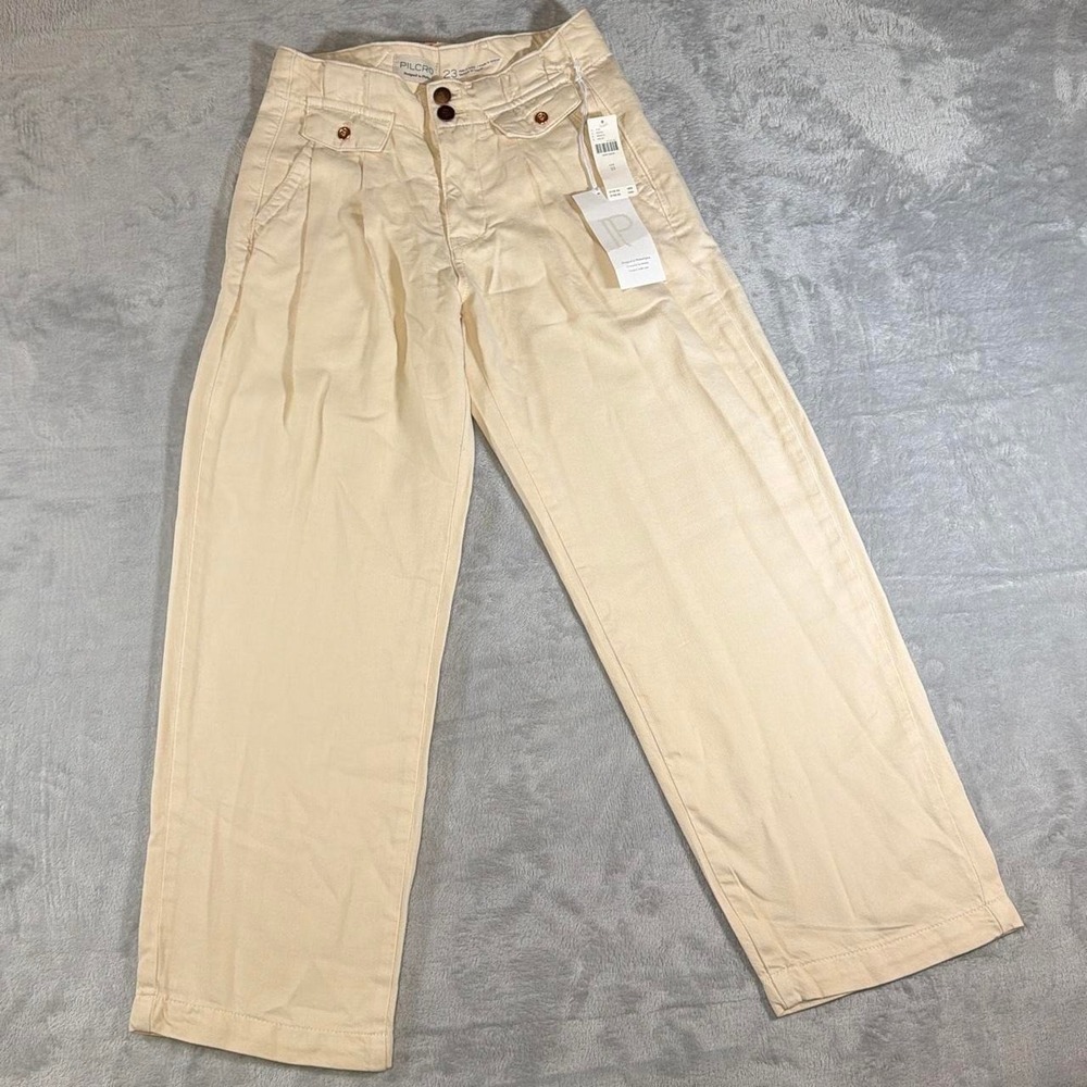NWT Pilcro Wide Leg Pants | Cream | Size 23